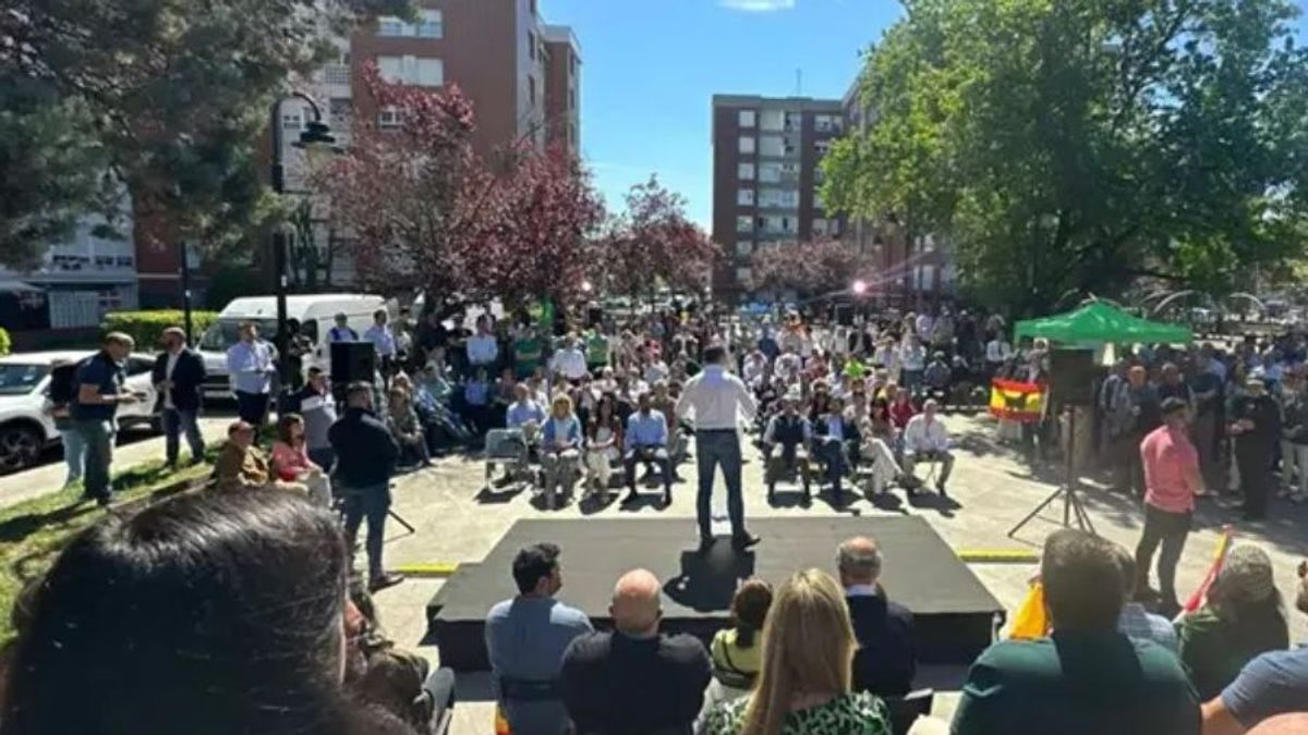 Mitin de Vox en Getxo, Vizcaya