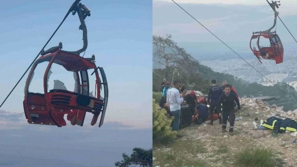 Un muerto y 7 heridos en un accidente de teleférico en Turquía