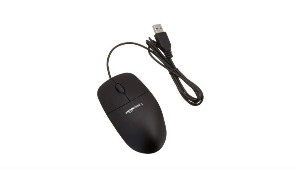 Ratón óptico con USB de Amazon Basics