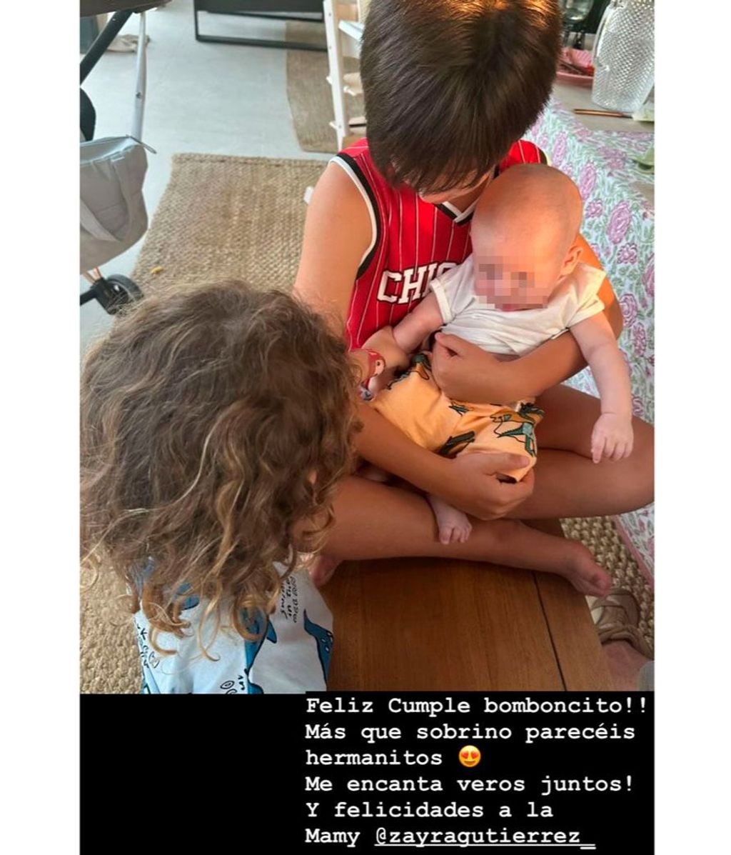 Romina Belluscio publica una foto de sus hijos y reflexiona sobre la diferencia de edad que se llevan con su sobrino, que cumple un año