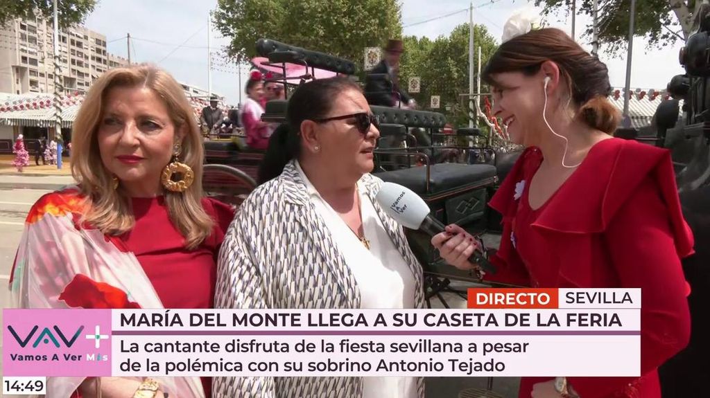 María del Monte vuelve a la Feria de Sevilla: "Vamos tirando"
