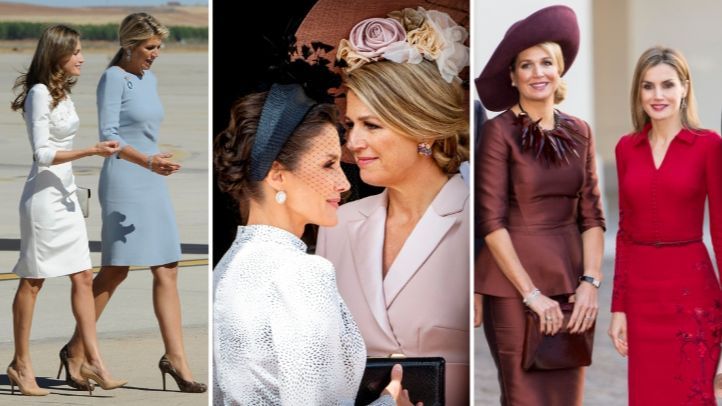 La Reina Letizia y Máxima de Holanda en 2013, 2019 y 2014 respectivamente