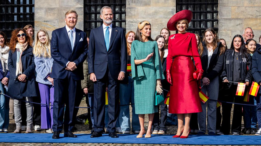 Los reyes de España y de Holanda, durante el viaje de Estado de los primeros a los Países Bajos