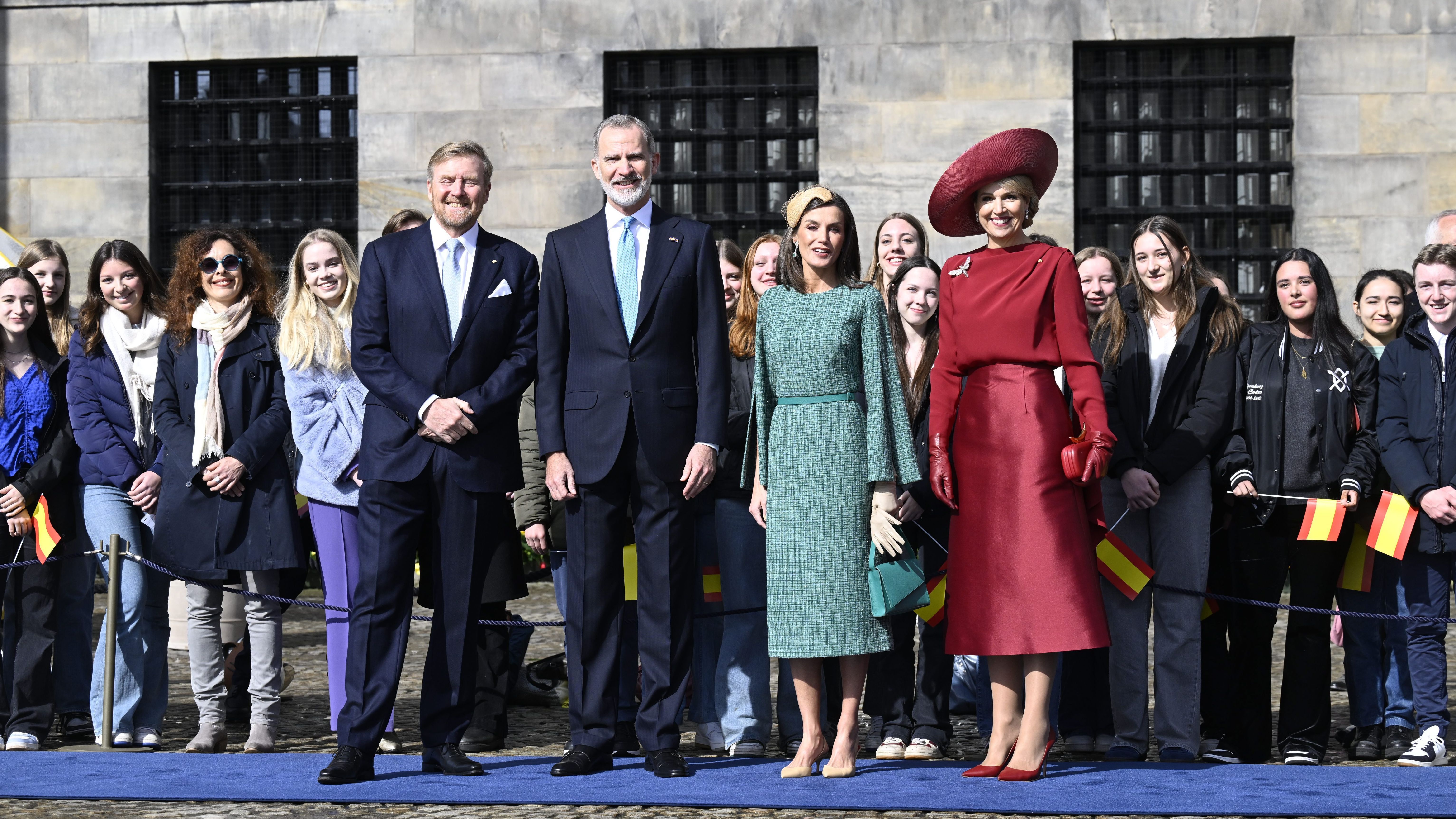 Los reyes de España y Holanda posan en su viaje de Estado a Países Bajos