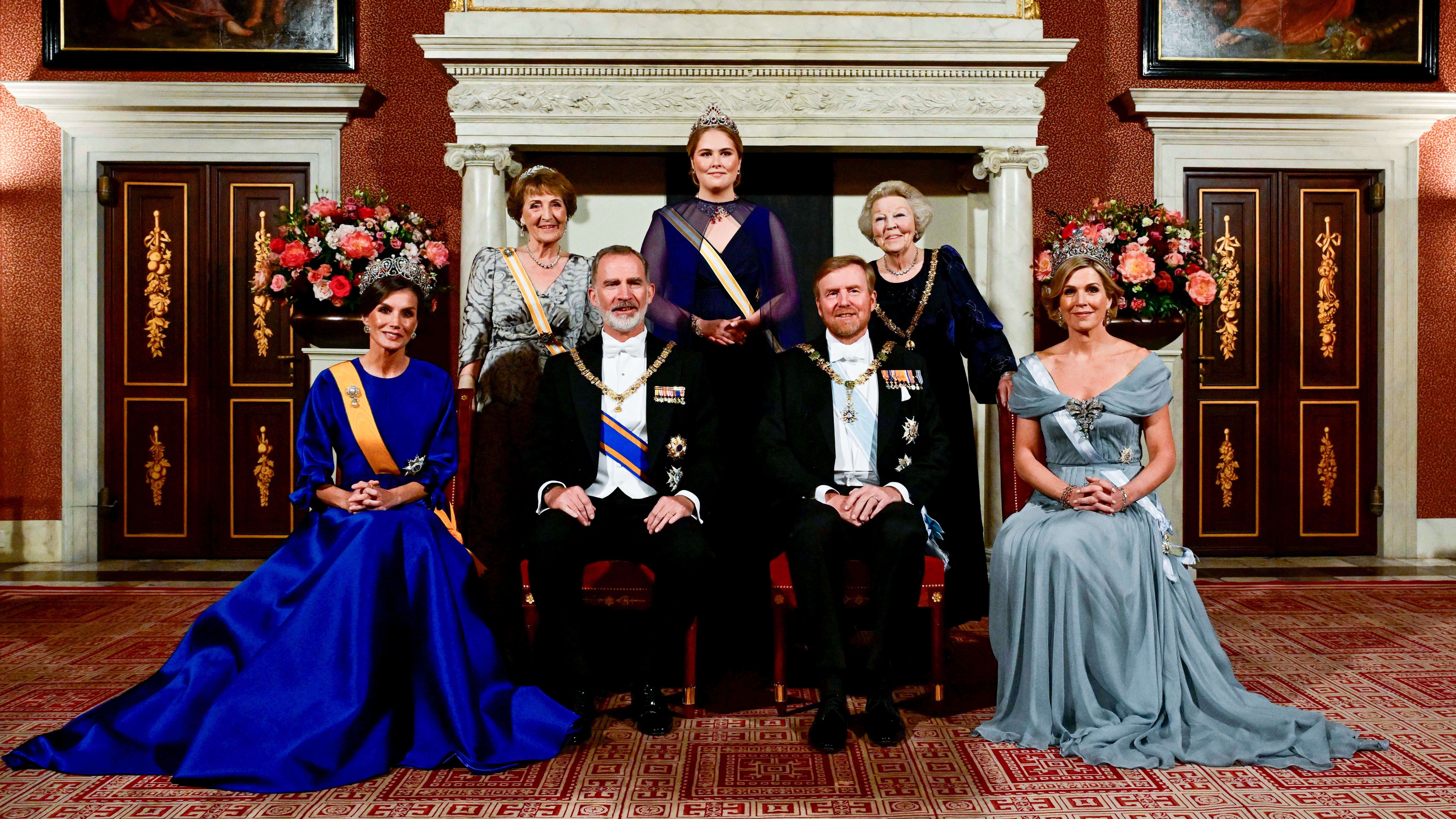 Los reyes en la cena de gala de Holanda