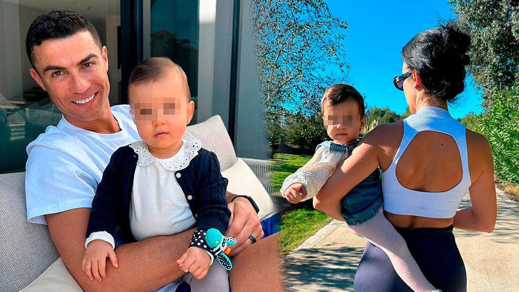 Así ha crecido Bella Esmeralda, la hija de Cristiano y Georgina que cumple 2 años (Fotomontaje con imágenes de Instagram: @cristiano / @georginagio)