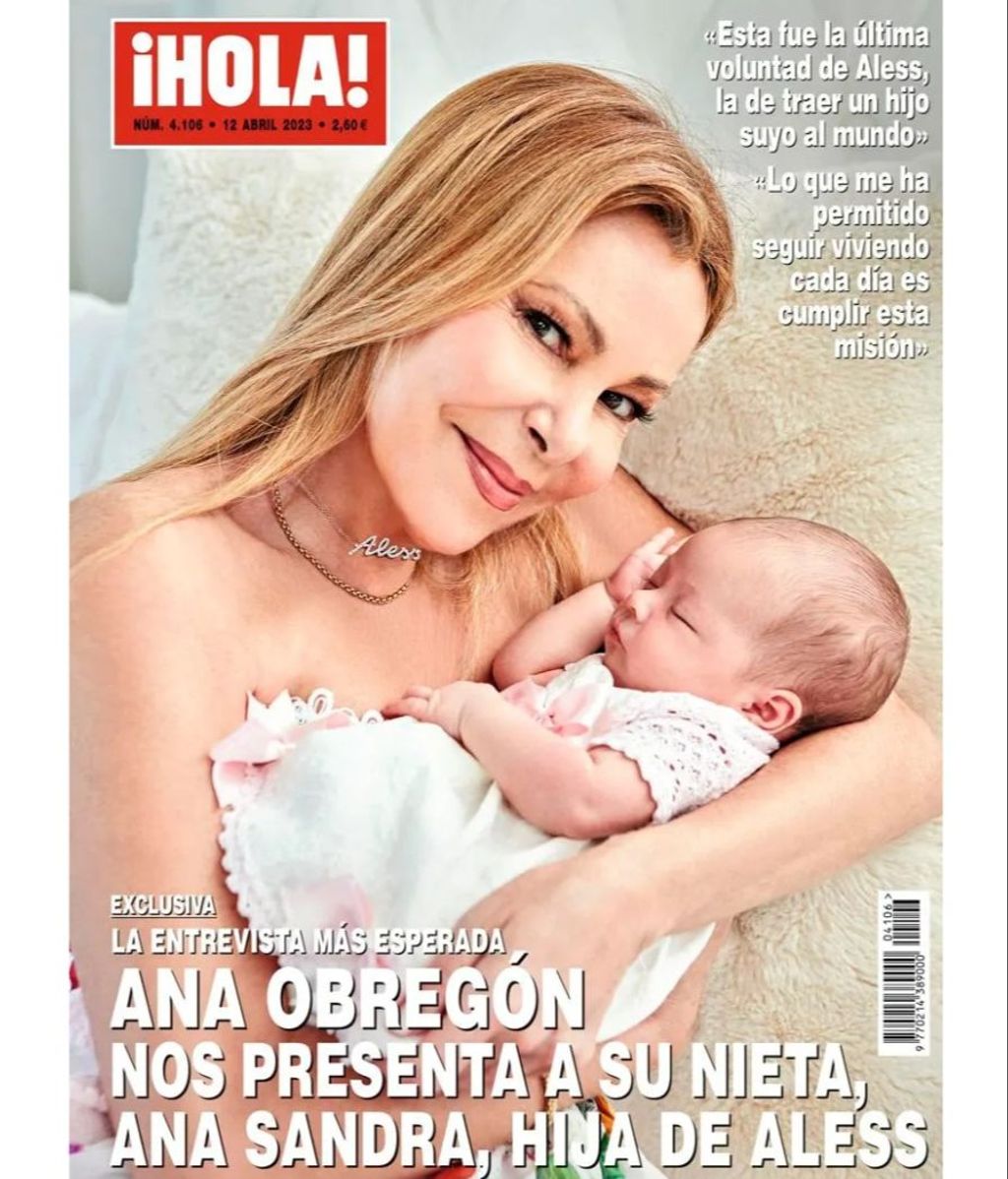Exclusiva de '¡Hola!', Ana Obregón presenta a su nieta Ana Sandra