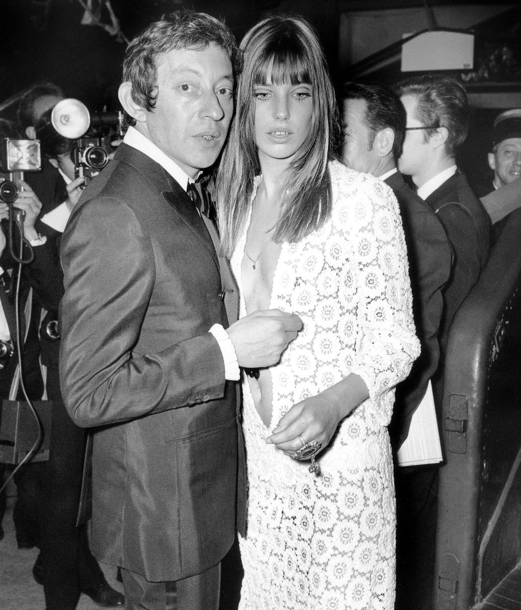 Jane Birkin y su marido Serge Gainsbourg, en la Gala de l'Union des artistes de 1969