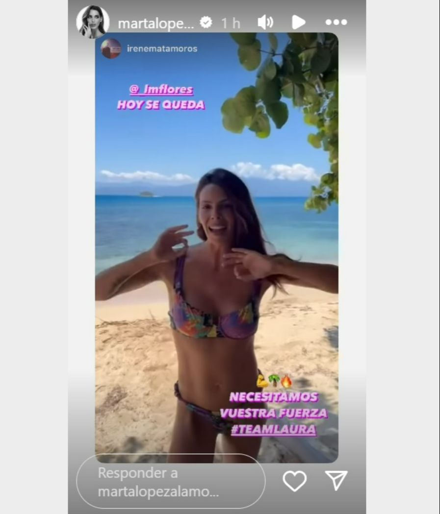 Irene Matamoros y Marta López Álamo muestran su apoyo a Laura