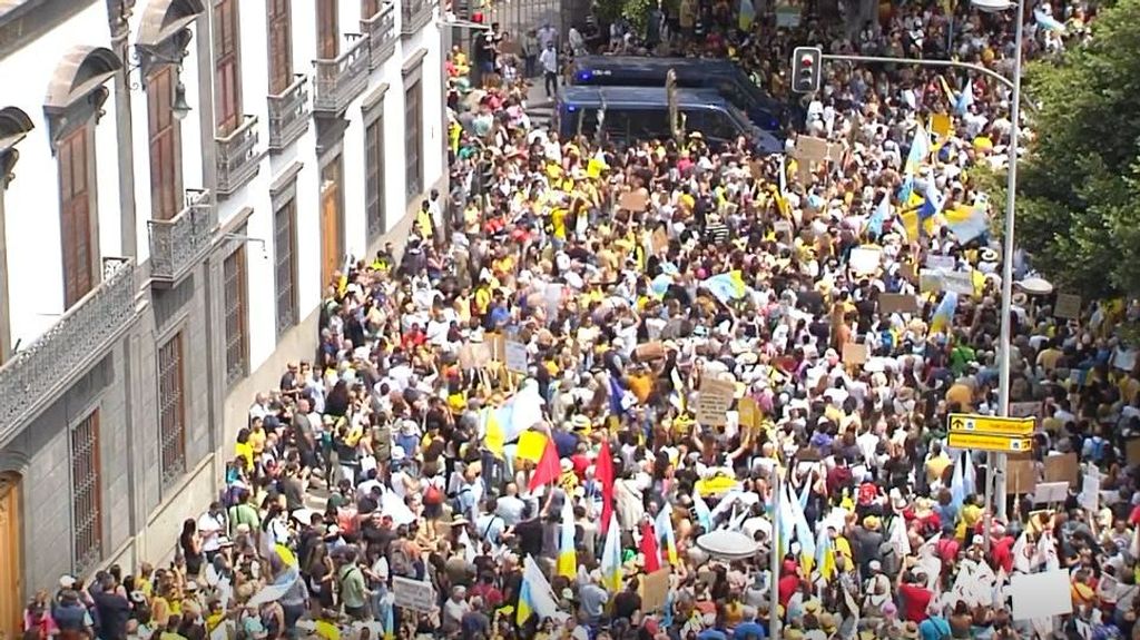 Manifestación en Canarias