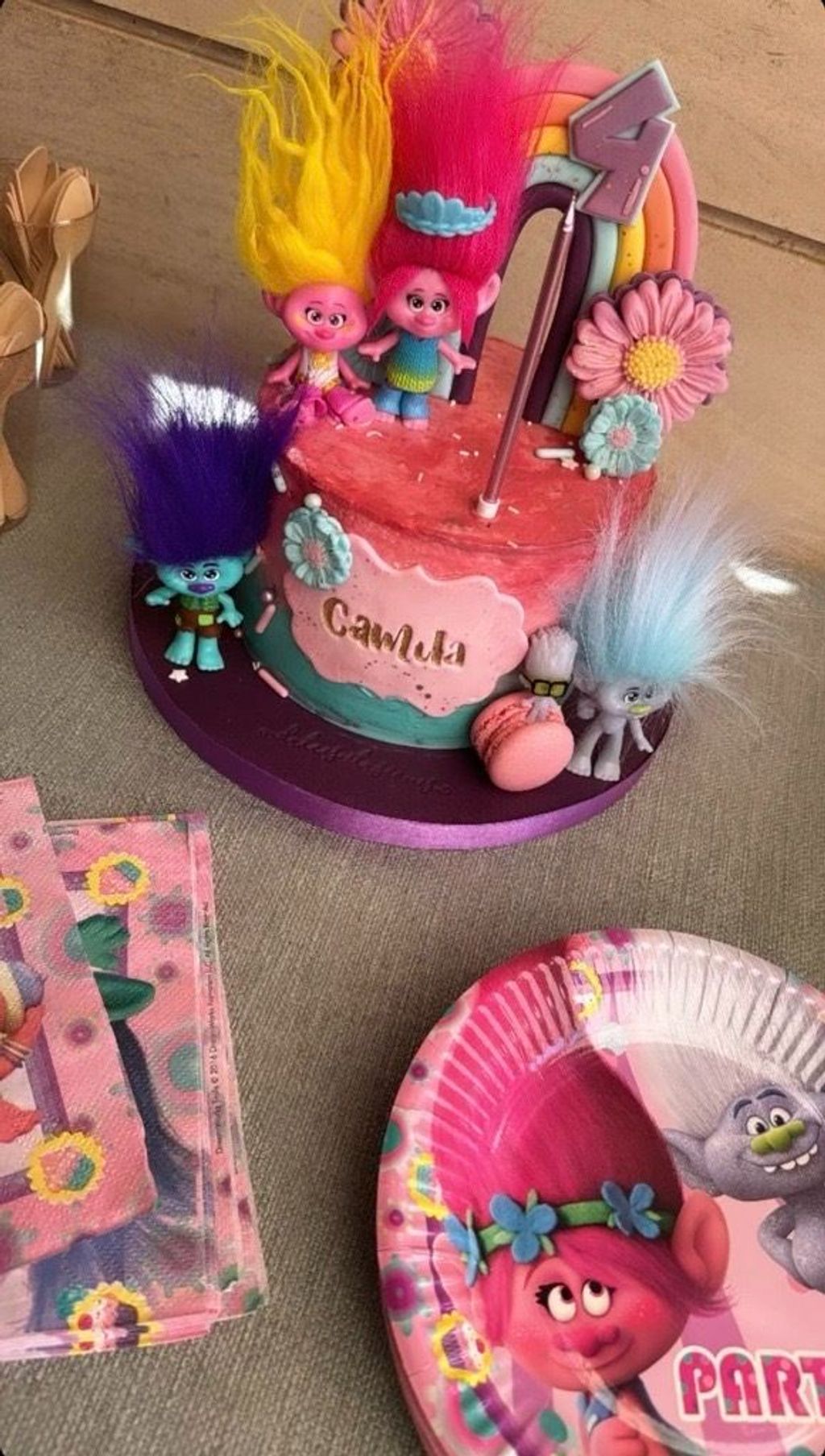 La tarta de cumpleaños de la hija de Elena Tablada