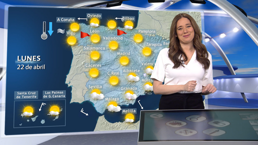 Las temperaturas de desploman este lunes en toda España y se prevén precipitaciones fuertes en el este de Cataluña