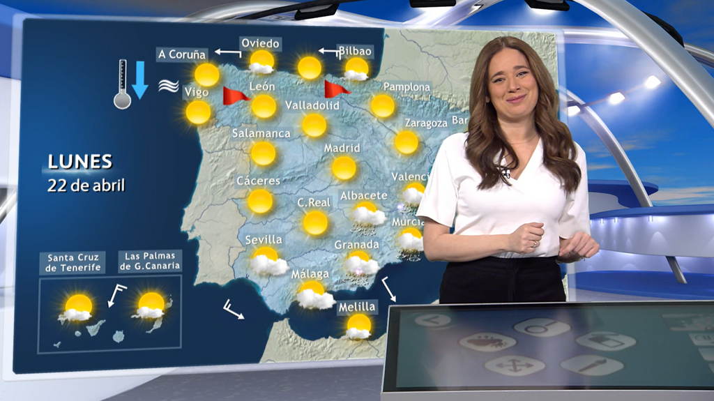 Las temperaturas de desploman este lunes en toda España y se prevéN precipitaciones fuertes en el este de Cataluña