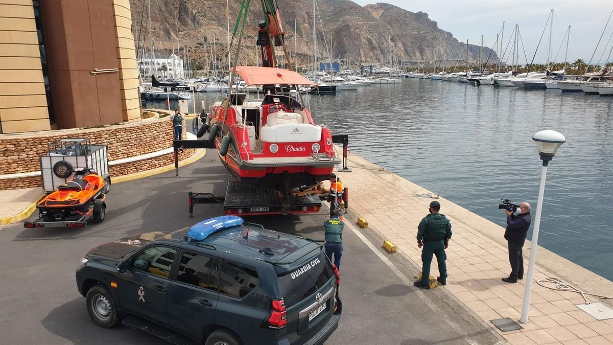 Una de las embarcaciones intervenidas en la operación 'Izabela' contra el narcotráfico