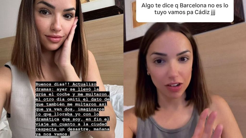 A Lucía le han puesto una multa durante su estancia en Barcelona