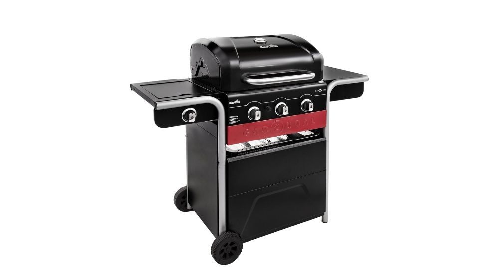 Barbacoa de gas híbrida de Char-Broil Gas2Coal®