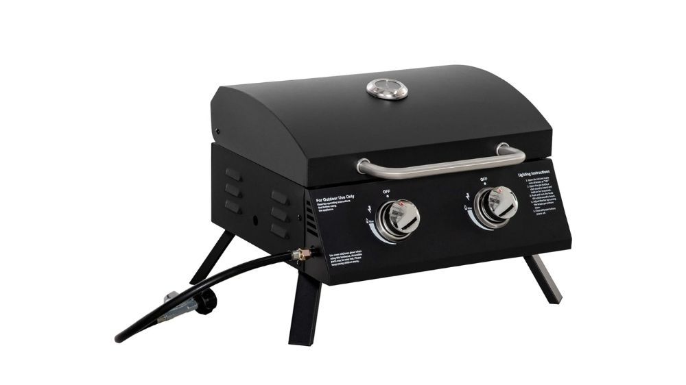 Barbacoa de mesa a gas plegable Outsunny