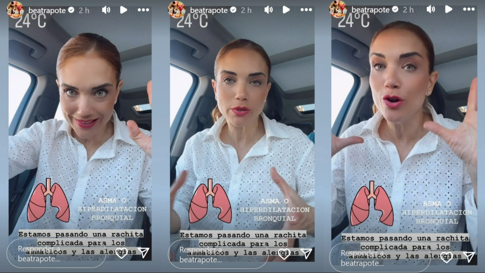 Beatriz Trapote habla de su estado de salud