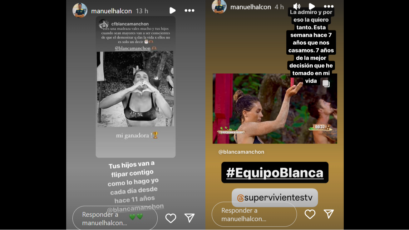 El marido de Blanca Manchón habla sobre su aniversario