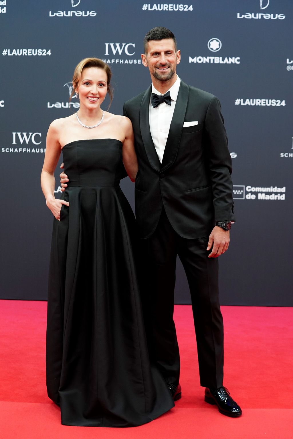 Jelena Ristic junto a su novio el tenista Novak Djokovic