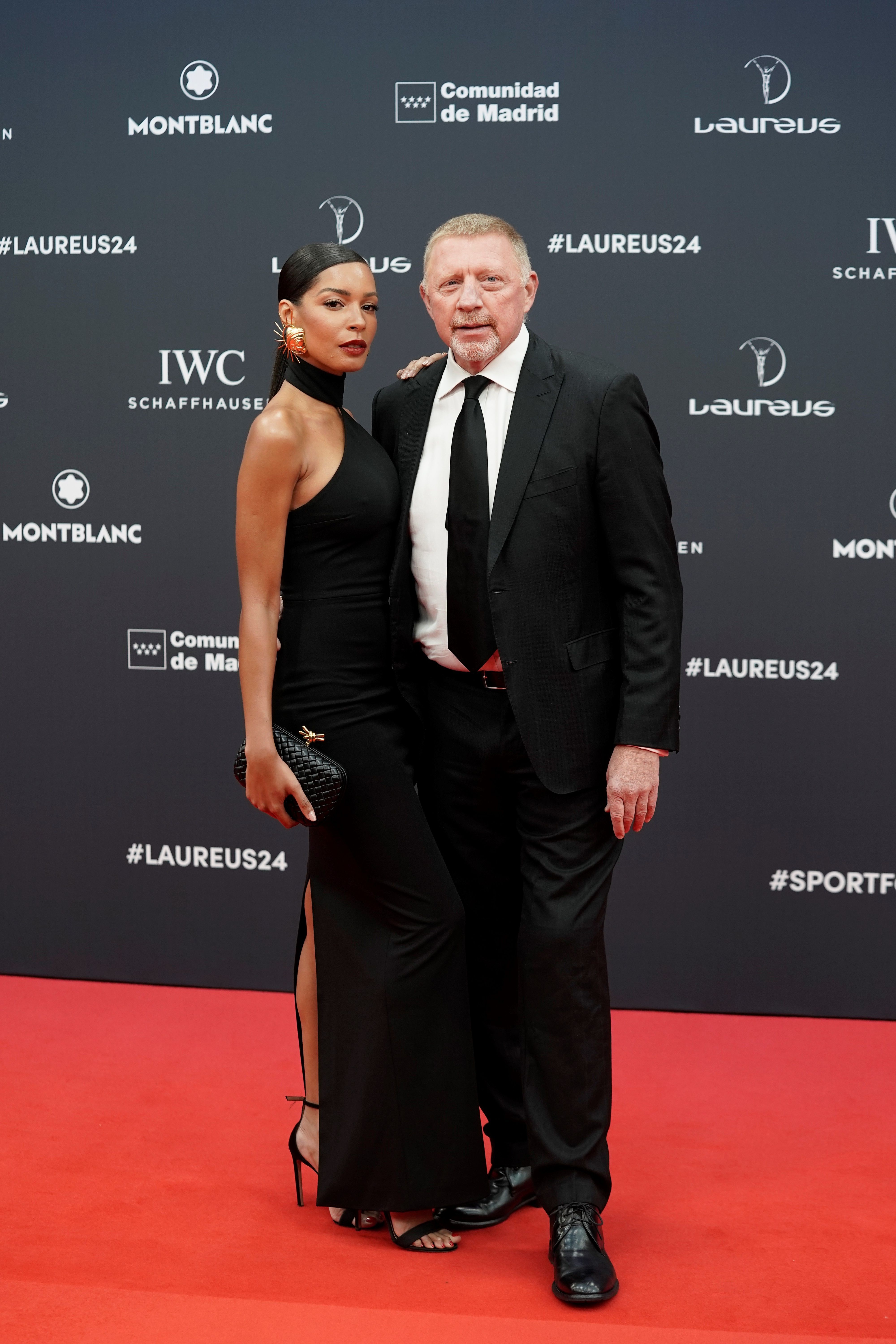 Lilian Monteiro y el extenista Boris Becker