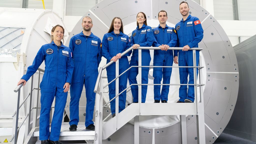 Los cinco astronautas que forman parte de la nueva generación de la Agencia Espacial Europea