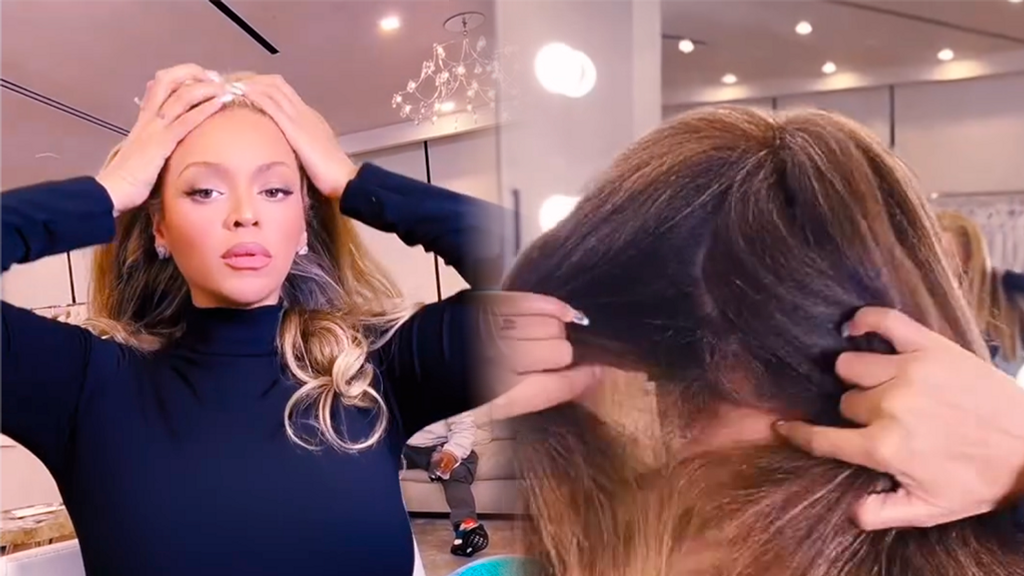 Beyoncé enseña cómo es su verdadero pelo al natural (Fotomontaje con imágenes de Instagram: @beyonce)