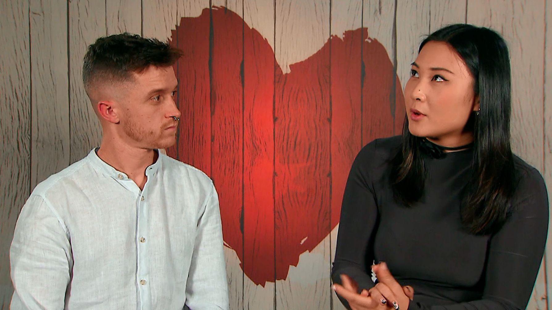 Iban y Lin durante su cita en 'First Dates'