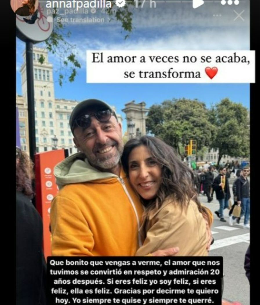 Anna Ferrer Padilla, feliz con el reencuentro de sus padres