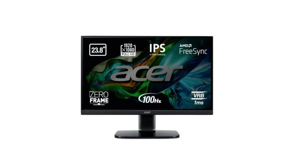 Monitor Acer KA242YEBI 23.8" LED IPS FullHD 100Hz FreeSync