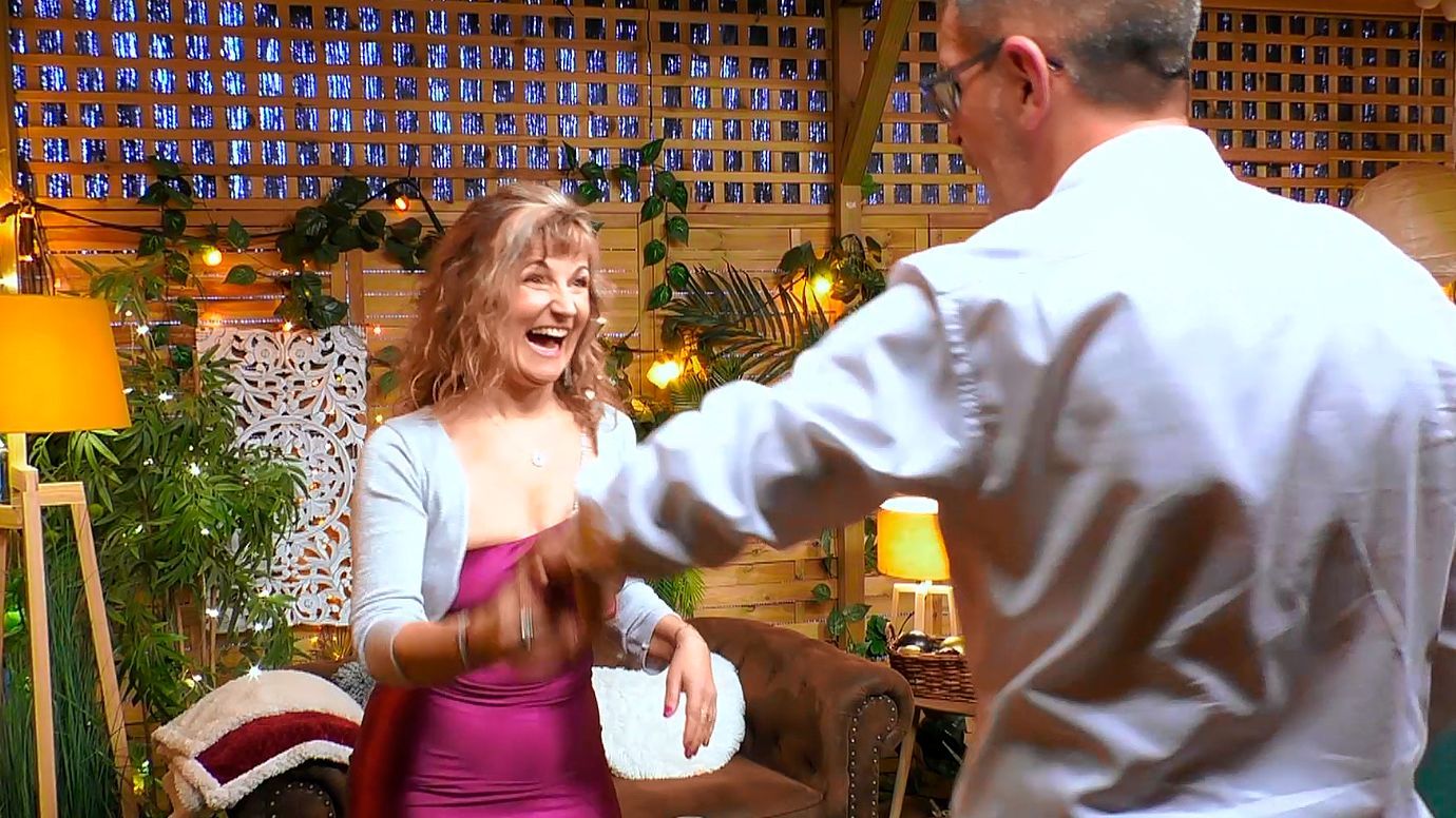 David y Magda durante su cita en 'First Dates'