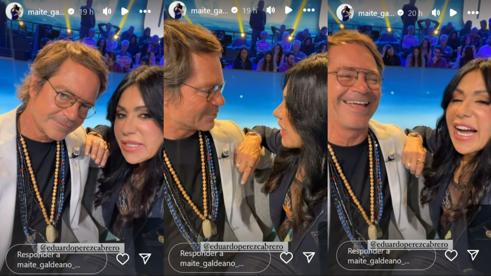 Edu Pérez-Cabrero y Maite Galdeano bromean en publicidad