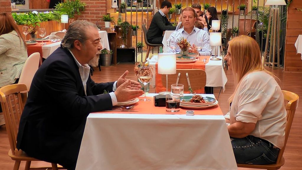 Manuel y María durante su cita en 'First Dates'
