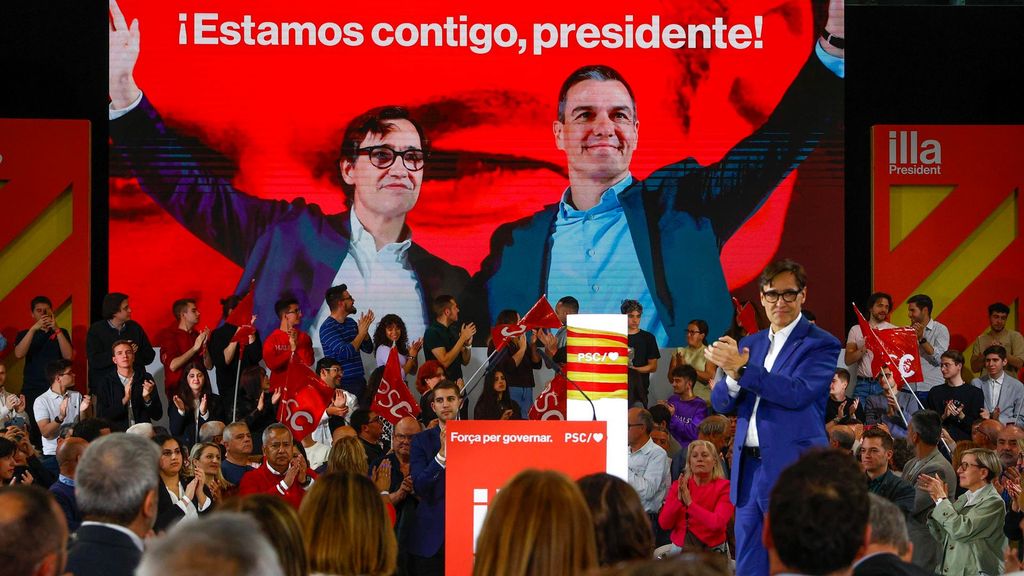 Salvador Illa en la apertura de campaña de las elecciones catalanas