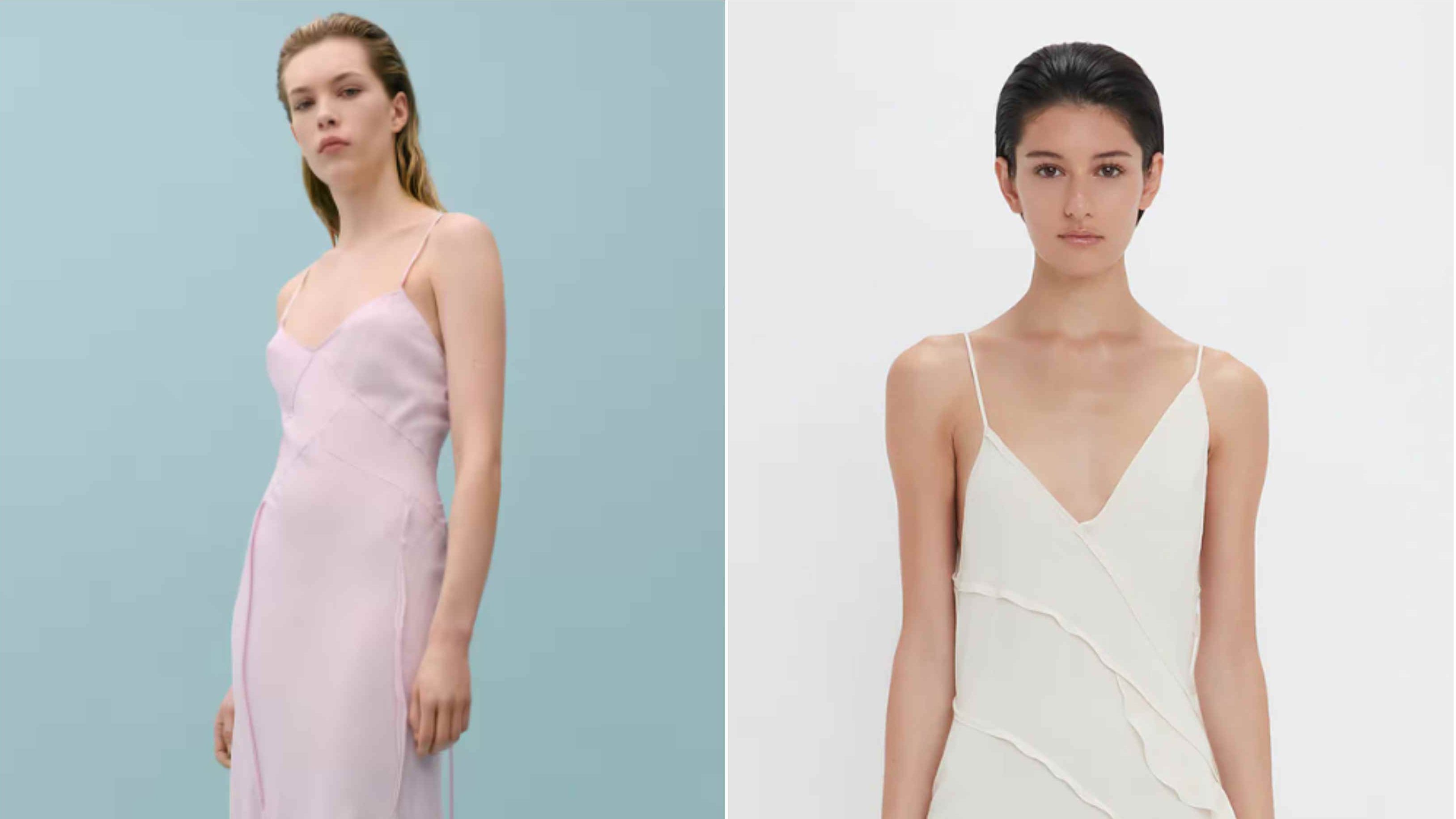Vestido de la colección de Mango de Victoria y el de su firma homónima