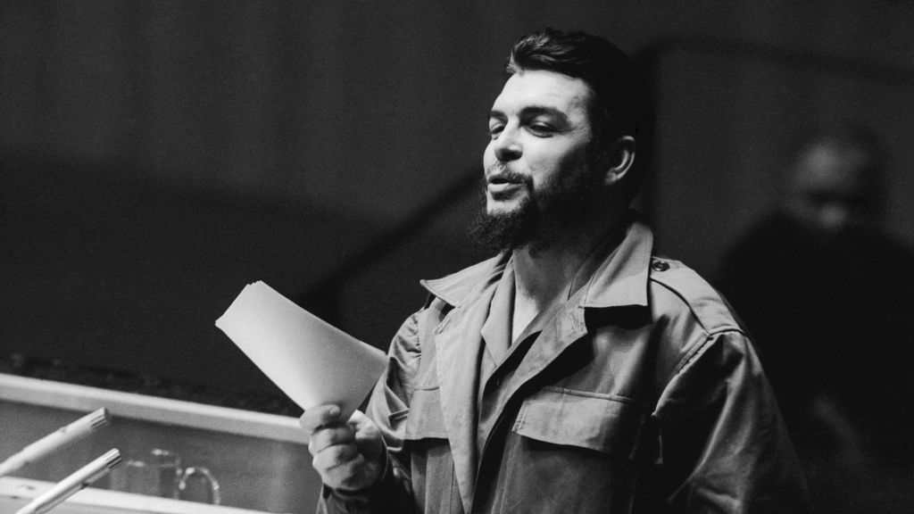 El Che, durante un debate en Naciones Unidas, un año antes de abandonar Cuba.