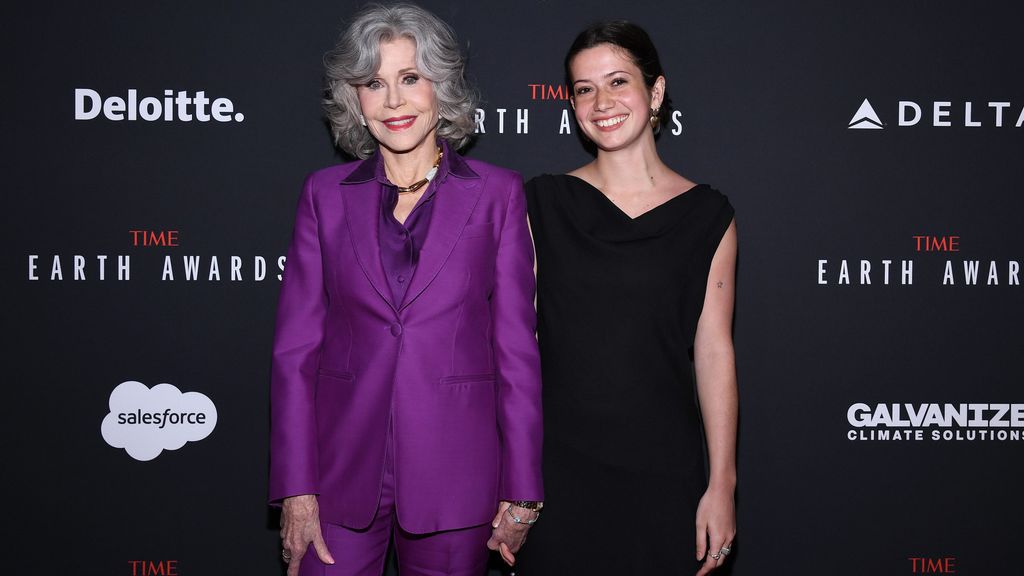 Jane Fonda y su nieta Viva Vadim en los Premios Time Earth 2024
