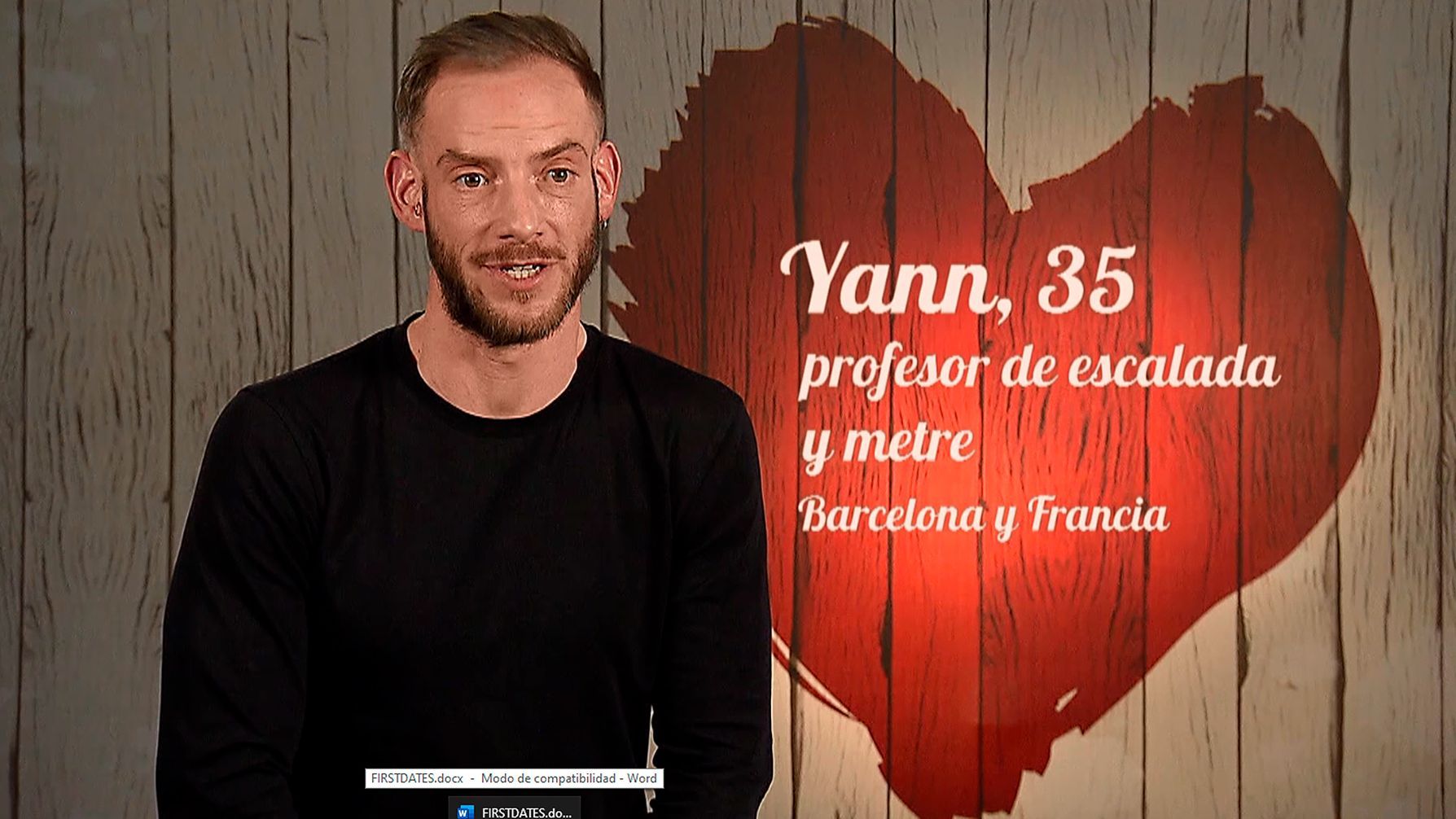 Yann durante su cita en 'First Dates'