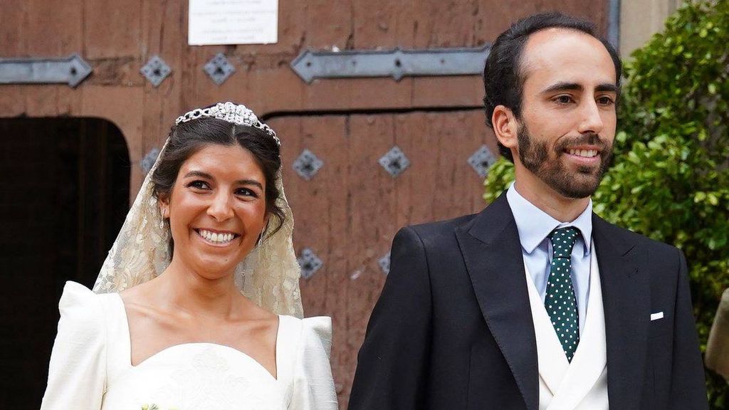 Joaquín Bohórquez Ruiz-Mateos e Isabel García-Morales Merino recién casados