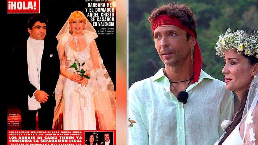 Los velos que llevaron Ana Herminia y Bárbara Rey