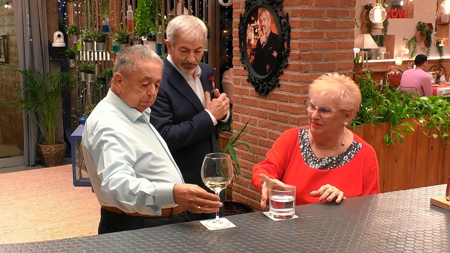 Nieves y José durante su cita en 'First Dates'
