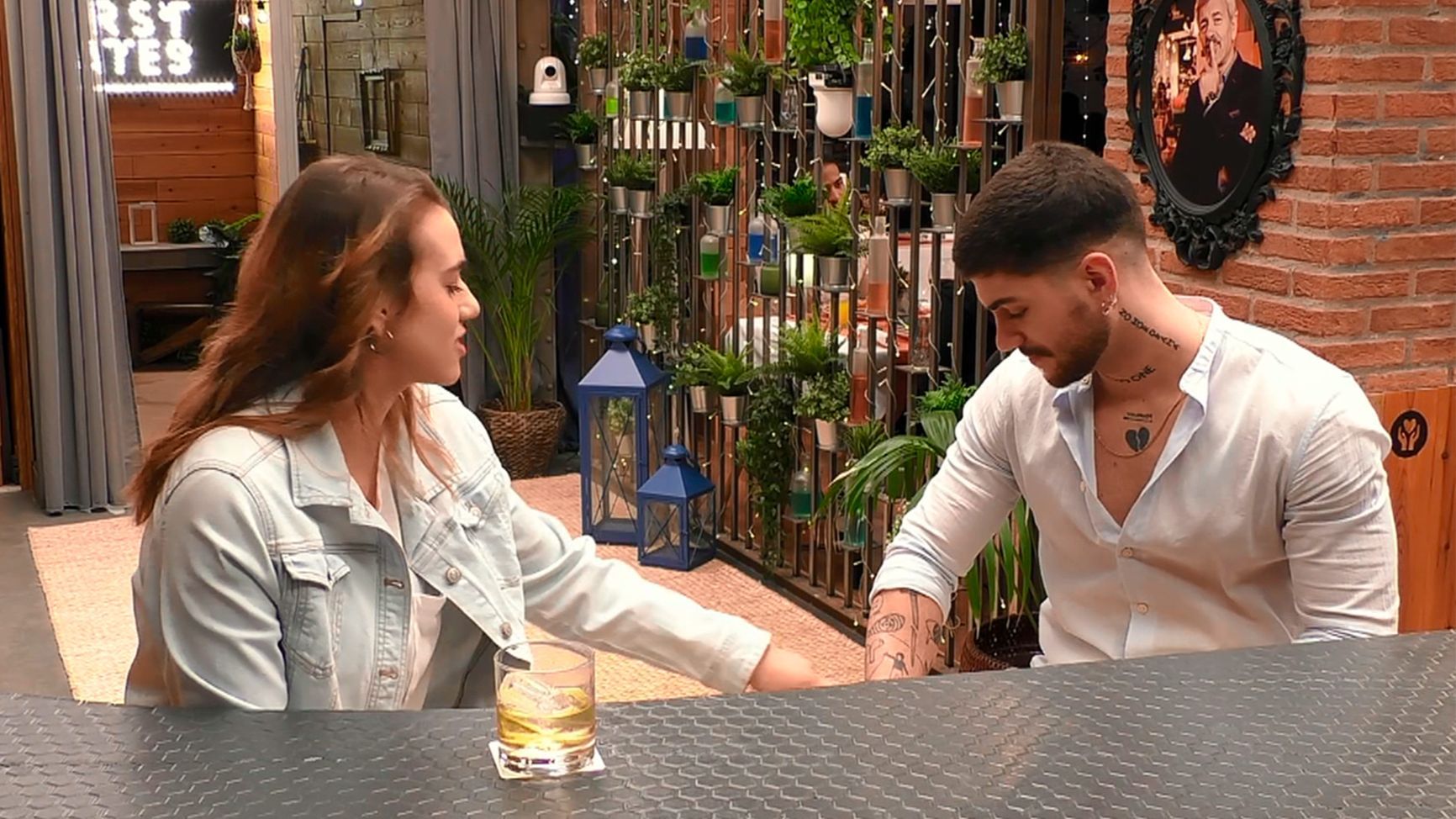 Sara y Pablo durante su cita en 'First Dates'