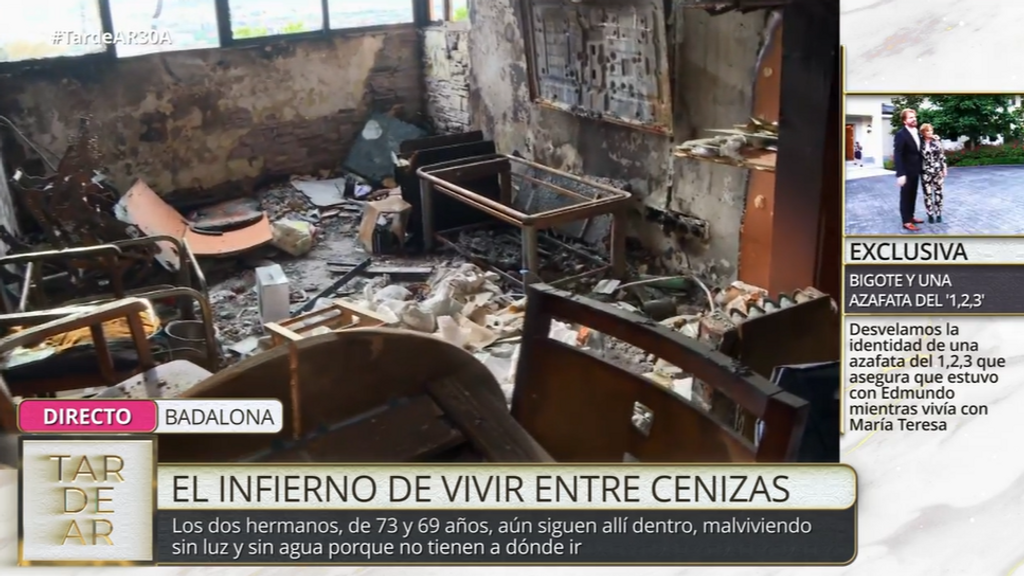 La casa de Ángel está totalmente destrozada