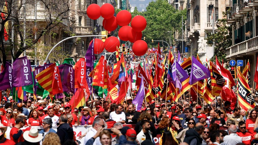 Día del Trabajador: más de 70 manifestaciones recorren la geografía española