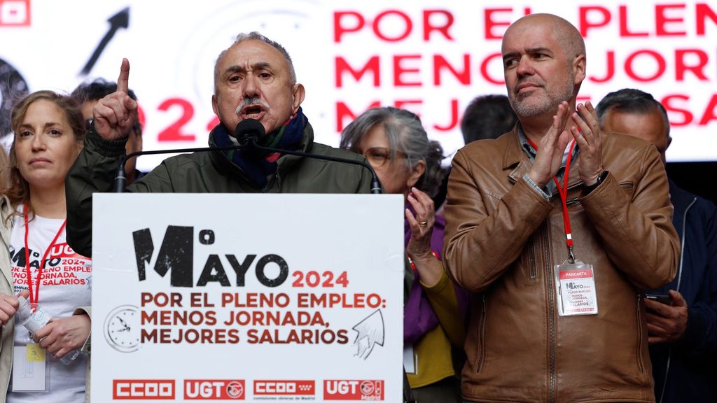 Multitudinaria manifestación del Día del Trabajador en Madrid