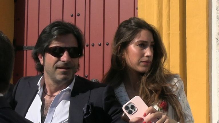 Javier y su hija en la Maestranza