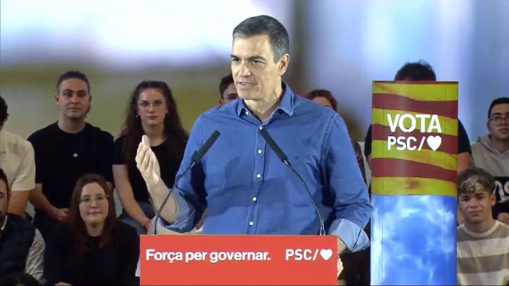Primer acto de campaña de Pedro Sánchez tras su punto y aparte