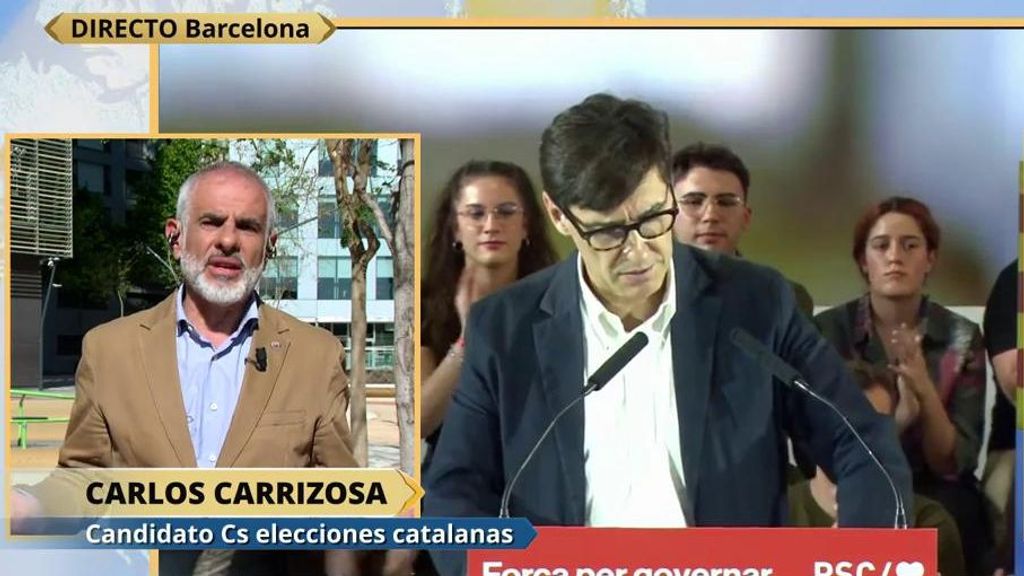 Carlos Carrizosa, candidato CS en las elecciones catalanas: "Puigdemont no va a permitir que gobierne Illa"