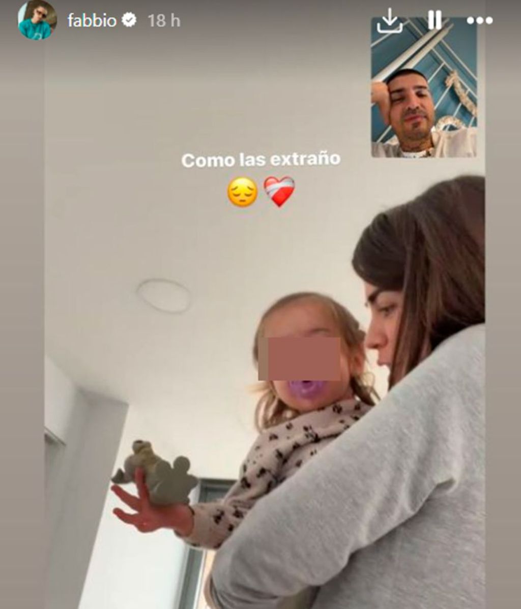 Fabio Colloricchio echa de menos a Violeta y a sus hijas