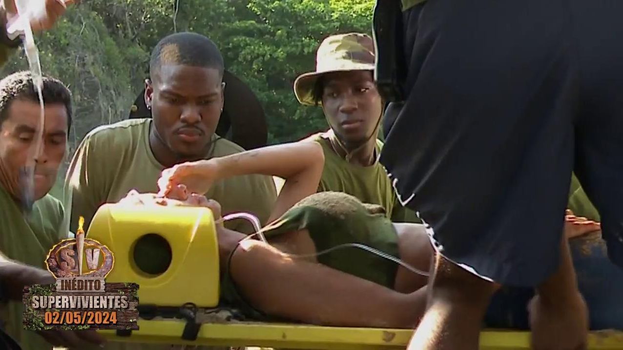 Aurah es evacuada en helicóptero